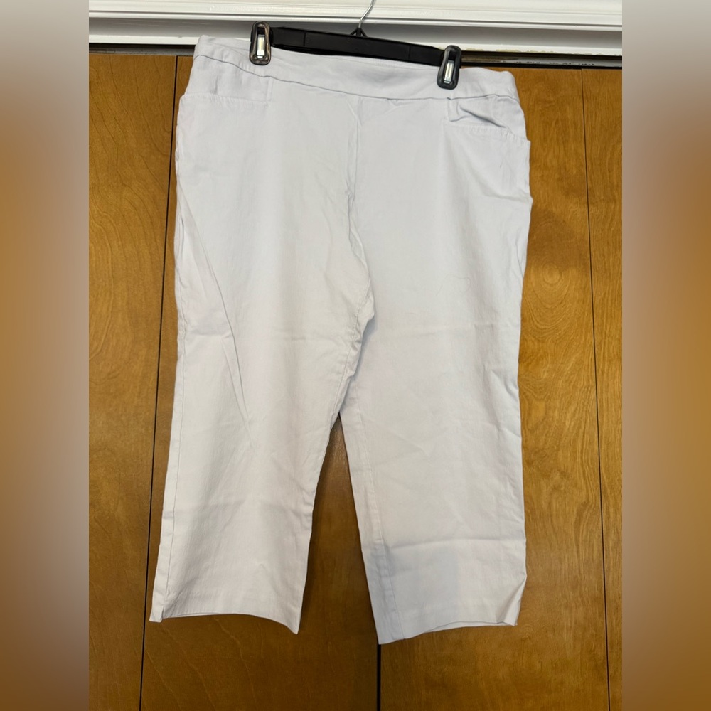 CLEARANCE Time and Tru Light White Capri